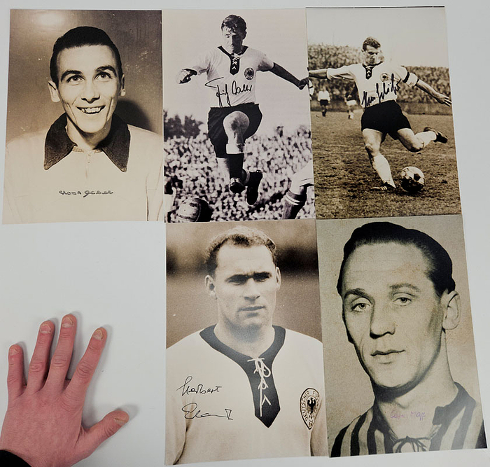 World Cup 1954 5 Autographed Reprofotos Germany