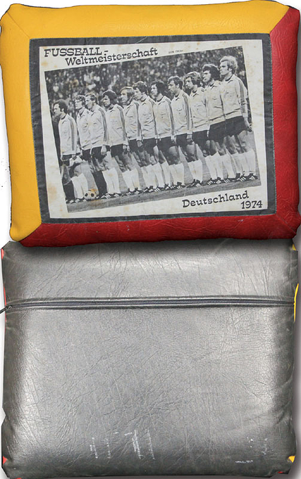 World Cup 1974: Tri-colour souvenir cushion