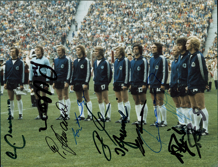 World Cup 1974. Autographed Foto Germany