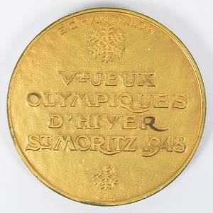 Olympic Winter Games 1948 Gold Winner medal - Bild 3