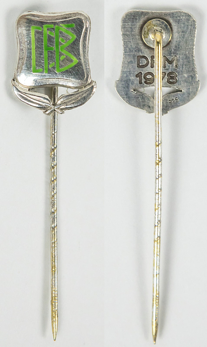 German Football. Championships Pin 1978