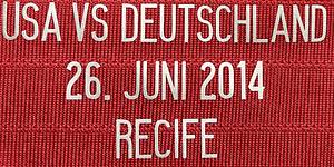 Original match issued DFB Spielertrikot mit der Nummer 19 von Mario Götze.Vorbereitet für das Gruppenspiel gegen die USA am 26.06.2014 in Recife, Brasilien, was die deutsche Nationalmannschaft 0:1 gewann, durch ein Tor von Thomas Müller.Status AAB. - Bild 5