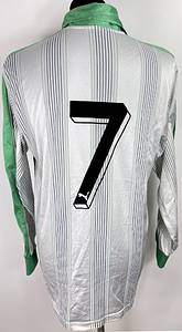 Original match worn Borussia Mönchengladbach Spielertrikot mit der Nummer 7.Getragen in einem Bundesligaspiel von Hans-Jörg Criens in der Saison 1986/1987. Status:ABC. - Bild 3