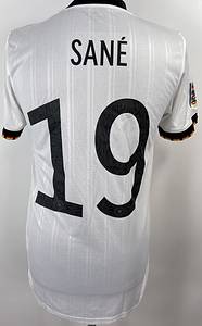 Original match issued DFB Spielertrikot mit der Nummer 19. Vorbereitet für Leroy Sane für das  Nations-League Spiel gegen England am 07.06.2022 in München. Status:AAB. - Bild 3