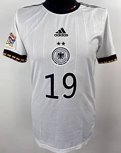 Original match issued DFB Spielertrikot mit der Nummer 19. Vorbereitet für Leroy Sane für das  Nations-League Spiel gegen England am 07.06.2022 in München. Status:AAB. - Bild 2