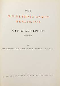 Official Report 1936, Berlin | XI. Olympiade Berlin 1936 Official Report. Hrsg. Vom OK für die XI.Olympiade Berlin 1936 e.V. 2 Bände. ENGLISCHE AUSGABE! - Bild 3