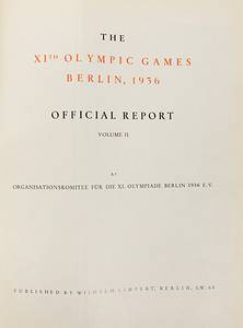 Official Report 1936, Berlin | XI. Olympiade Berlin 1936 Official Report. Hrsg. Vom OK für die XI.Olympiade Berlin 1936 e.V. 2 Bände. ENGLISCHE AUSGABE! - Bild 4