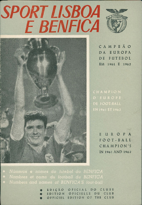 Lissabon,Benfica  | Sport Lisboa e Benfica. Numbers and names of Benfica's foot-ball. Officiel edition of the club. Guttmann Nachlass 2001 Nr. 243