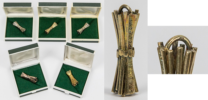 Sorry, no english description is available. ... German Women Football medal 1981 - 1988 -  Condition: A.....Der DFB Länderpokal der Damen wurde von 1981 - 2013 ausgespielt. Teilnehmende Mannschaften waren die Landesverbände des DFB. Die Siegerinnen erhileten jeweils eine vergoldet Medaille, die Spielerinnen der zweitplazierten Mannschaft bekamen eine silberne Trophae. Bei disen Siegerpreisen handelt es sich um eine Minaturausgabe des Siegerpokals. --teilweise angelaufen.