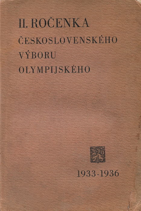  - Official report on the participation of the Czechoslovakian Olympic Team in the Olympic Summer Games of Berlin 1938 (CZECHOSLOVAKIAN). 252 pages, 15x23cm, ca.40 b/w photographs, soft cover. Very rare! Condition: C