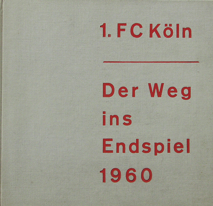 Sorry, no english description is available. ... 1.FC Koeln (Cologne) Book from 1960 - 56 Seiten mit ca. 50 S/W-Fotos, 22,5x21,5 Leinen, Kölner Stadt Anzeiger 1960. Condition: C.....Sehr seltener Bildband des "Kölner Stadt Anzeiger".