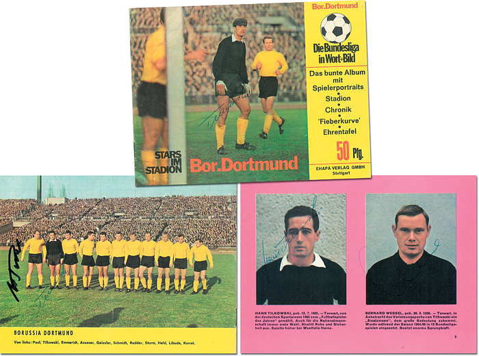 Stars im Stadion: Bor. Dortmund. Small german - football league magazine, Borussia Dortmund. 14 p., 17x13 cm, softcover, photos, Ehapa, Stuttgart 1966. Condition: B-