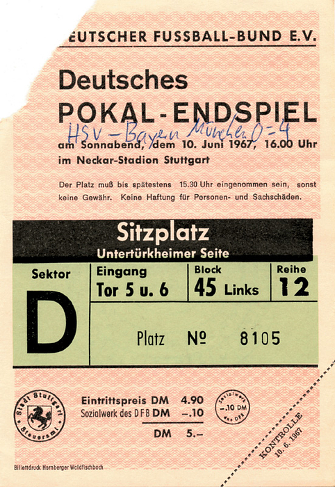 Sorry, no english description is available. ...  -  Condition: A-..... -- vorne mit handschriftliche Spielpaarung.