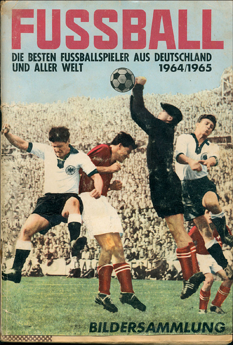 Sammelbilder-Sicker 1964/65  | Fussball. Die besten Fussballspieler aus Deutschland und aller Welt 1964/1965. Innen mit 10 origijal Signaturen (Libuda, Symaniak, W.Sturm, Kurrat, Marx u.a.)