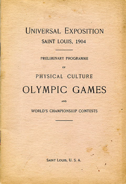 Programm OSS1904  | Programm of Olympic Games and World Championship Contests.  Universal Exposition Saint Louis 1904.