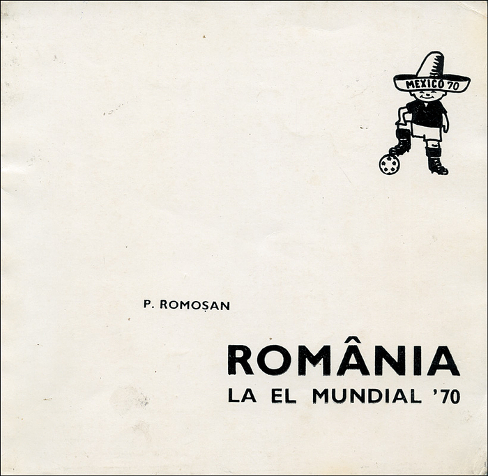  - Football World Cup 1970 Romania Report: Official Romanian report of the World Cup in Mexico 1970 (Romanian). Rare. Pages partly loose. 130 pages, 21.5x21 cm, brochure, 150 black-and-white photos,  Editura Stadion, Bucharest 1971. Condition: C