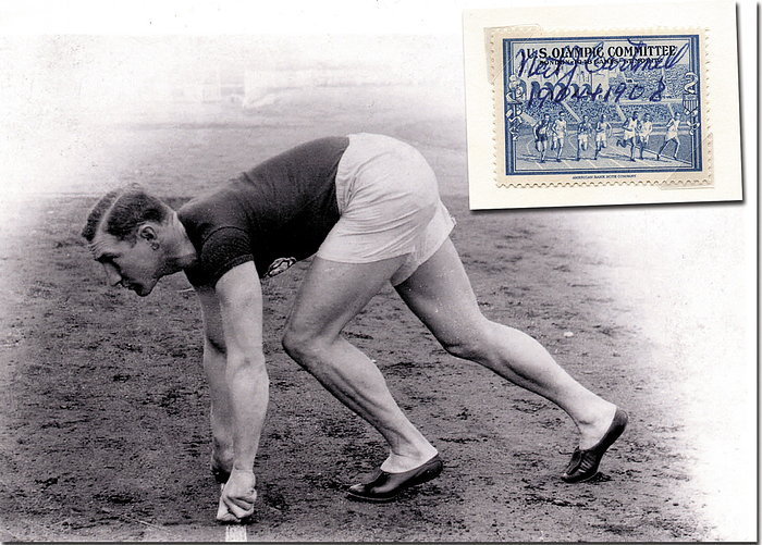  - Autograph Olympic Games 1904 1908 athletics US Condition: A