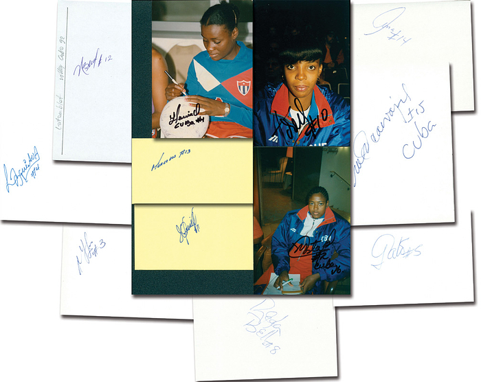 - Olympic Games 1992 Autograph Volleyball Cuba Women Condition: A-