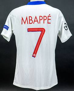 Paris, Saint-Germain - Trikot 2023/2024  | Original match worn / issued Spielertrikot von Paris Saint-Germain (PSG) mit der Rückennummer 7. Getragen von Kylian Mbappe in einem Spiel der UEFA Champions League in der Saison 2023/2024. Mbappe ist Fußball Weltmeister 2018 mit Frankreich. Status:ABC. - Bild 3