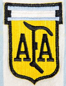 Argentinien - Trikot 1983  | Original match worn Spielertrikot von Argentinien mit der Rückennummer 25. Getragen von Ruben Insuai in einem Spiel der Copa America 1983. Status:ABC. - Bild 4