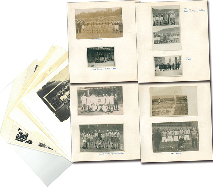 Karlsbader,FK - 1918-1940  | Fotosammlung mit 26 original S/W-Fotos zur Geschichte des Karlsbader Fußball-Klub von 1918-1940. 18x12 bis 9x7 cm