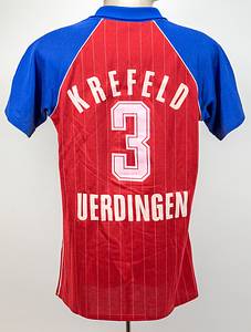 Uerdingen, Bayer 05 - Trikot 1982-1984  | Original match worn Spielertrikot vom FC Bayer 05 Uerdingen mit der Rückennummer 3. Getragen von Mathhias Hergetin einem Spiel der Fußball Bundesliga zwischen 1982 und 1984. Status:ACC. - Bild 3