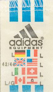  - Original match-worn VfB Stuttgart playershirt with the number 14. Worn by Thomas Scheider in matches of the 1993/94 Bundesliga season. Sponsor: Südmilch. Status: ABA. -Long-sleeved jersey; size L. Embroidered club emblem sewn on; back number and club name thinly flocked; sponsor logo flocked on. Adidas logo thinly foiled on; manufacturer: Adidas Equipment. The jersey comes directly from the collection of a former high-ranking VfB Stuttgart official who received this jersey from Thomas Schneider immediately after a match in the 1993/94 season. Condition: B - Bild 8