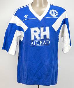 Schalke - Trikot 1989  | Original match worn Spielertrikot vom FC Schalke 04 mit der Rückennummer 10. Getragen von Matthias Herget in einem Spiel der 2. Fußball Bundesliga in der Saison 1989/1990. Status:ABA. - Bild 2