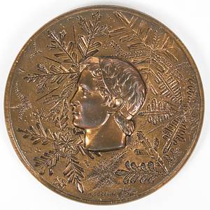 Teilnehmermedaille 1968  | Teilnehmermedaille Olympische Winterspiele Grenoble 1968. Bronze. 6,8 cm. - Bild 2