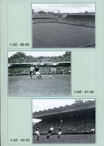  - World Cup 1954: Final Hungary v Germany (final of the 1954 Football World Cup) with 397 black and white photographic prints (each 13x8.5 cm) mounted in a folder on DIN A4 cardboard, showing the respective minute of the photo scene. --The most comprehensive photographic documentation worldwide of this final match Condition: A - Bild 2
