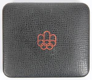  - Olympic Games Montreal 1976. Participant's Medal 1976. 21st Olympiad in Montreal 1976. Bronze. In original presentation case. Size 4.5 cm, medal in Mint condition I. Condition: A- - Bild 4