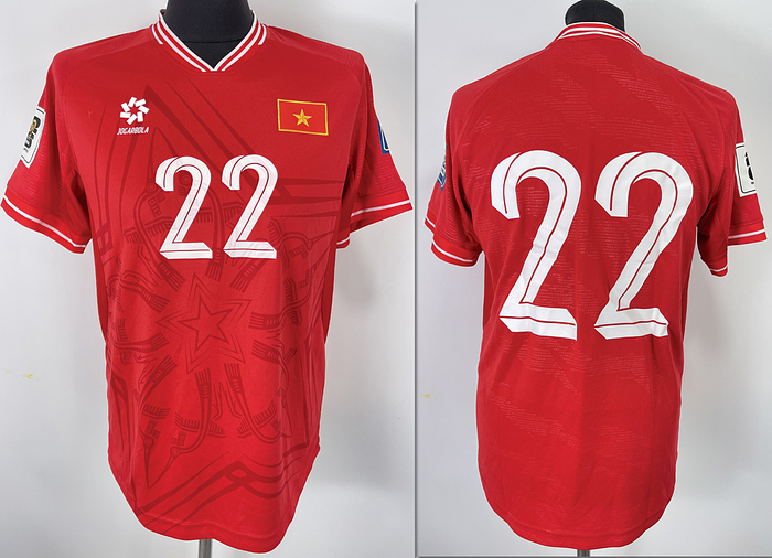 Vietnam - Trikot 2024  | Original match worn Vietnam Spielertrikot mit der Nummer 22 von  Tien Linh.Getragen im WM-2026 Qualifikationsspiel gegen Philippinen am 06.06.2024 in Hanoi. Status: AAB.
