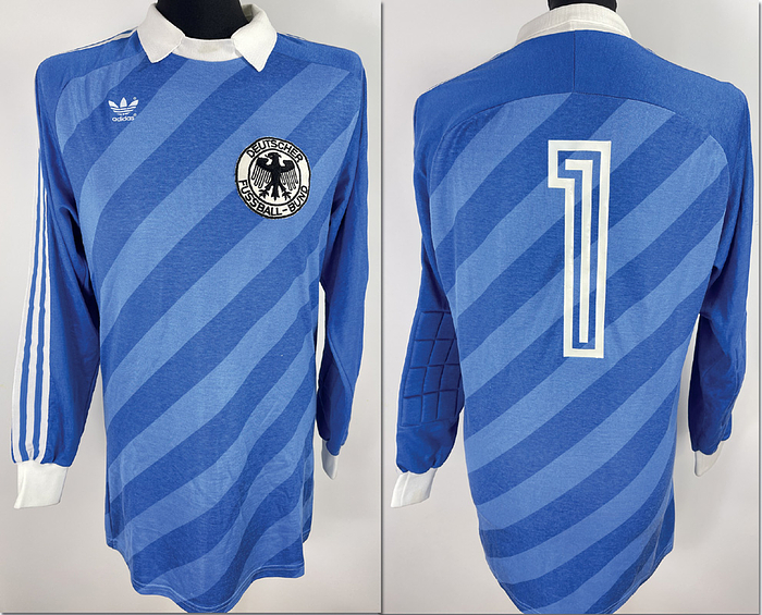 DFB - Trikot 1984 EM  | Original match worn DFB Spielertrikot mit der Nummer 1 von  Harald "Toni" Schumacher. Getragen während der Europameisterschaft 1984.Trikot stammt aus der Sammlung eines ehemaligen DFB-Mitarbeiters. Status ABA.