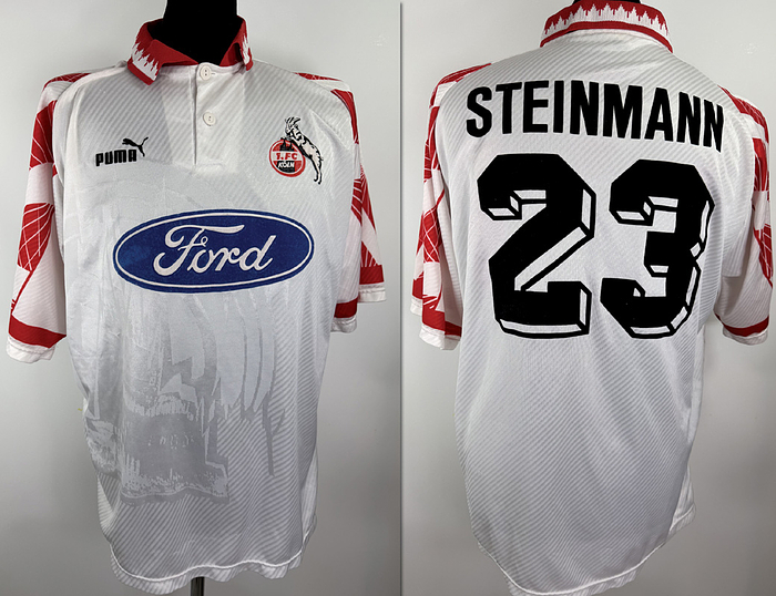 Köln,1FC - Trikot 1997  | Original match worn 1 FC Köln Spielertrikot mit der Nummer 23.Getragen in einem Bundesligaspiel von Rico Steinmann in der Saison 1996/1997. Status:ABC.