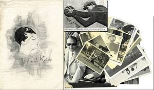 Jahn, Helmut  | (1917-1986) S/W-Bildkopie mit original Signatur von Helmut Jahn (17 DFB LS), 14x10 cm Dabei: 16 S/W-Fotos aus dem Nachlass von Helmut Jahn ( 24x20 cm bis 8,5x6 cm) und einer von Jahn angefertigen Bleistiftzeichnung von "Viktor de Kowa" (bekannter deutscher Filmschauspieler (30x21 cm) von Helmut Jahn signiert (3.8.1939). - Bild 2