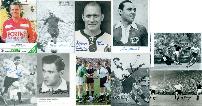  - World Cup 1954 10 Autographed Reprofotos Germany Condition: A