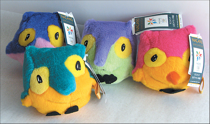 Olympic Games 1998. Set of Official mascots - Snowlets, complete set of all 4 mascots, very rare! Size 13x15 cm Condition: A