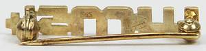  - World Cup 1954: Pin of honour WC 1954: Golden pin of Honour from the German FA „WM 54“. The rear shows the DFB stamp, the goldsmith's stamp ant the 585 gold stamp. Presented to Werner Liebrich. A very rare piece of German Football history! Weight 1.9 grammes, size 2.8x0.5 cm. Awarded by the DFB in 1954 exclusively to the players, coaches, and officials of the 1954 World Cup delegation!! In the last 30 years, it was offered for sale only once—in 2007 at AGON-Sportsworld! A true rarity!!! A maximum of 30 copies were issued. Condition: A - Bild 3