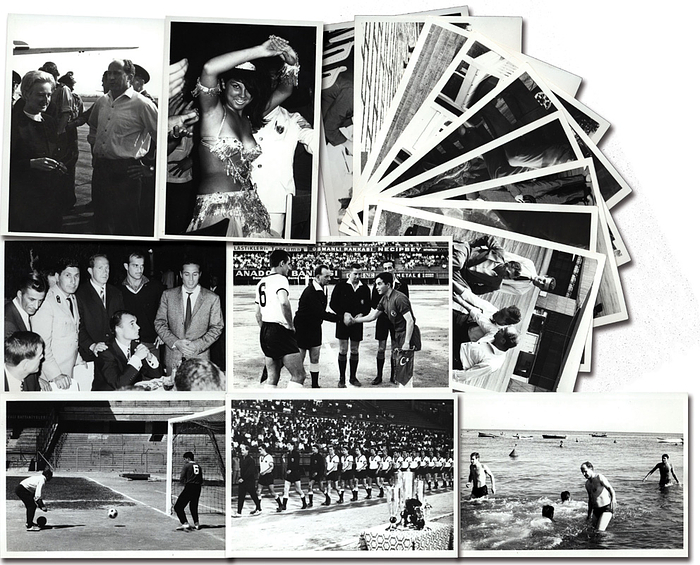Trainer Werner Liebrich 1964  | 1964 betreute Werner Liebrich die deutsche Bundeswehrelf bei den Militärweltmeisterschaften in der Türkei. 16 private S/W-Fotos von diesem Turnier und den Aktivitäten der deutschen Spieler in der Türkei. Je 10x7,3 cm