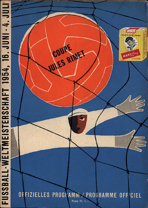 Programm WM 1954  | Fussball-Weltmeisterschaft 1954, 4.Juli1954. Finale: Ungarn - Deutschland in Bern.