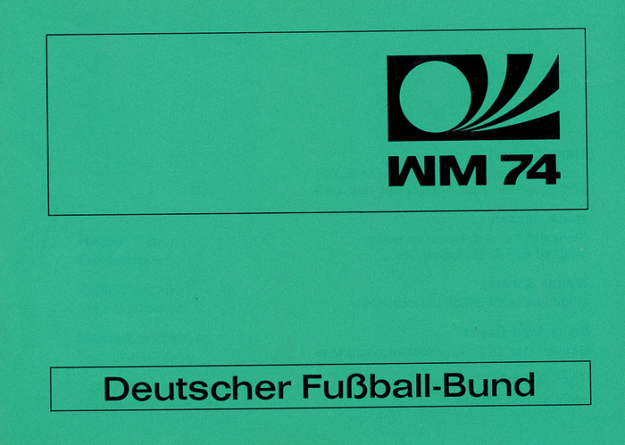 World Cup 1974. German FA Teambook - World Cup 1974, German FA booklet of the German World Cup Squad 1974. 32 pages size 14.5x10.5 cm, with coloured photos and short biographies of all German players and trainers. Condition: B