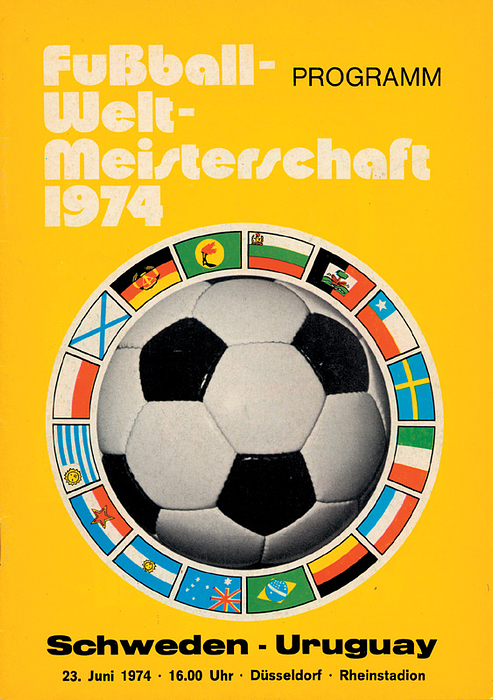 World Cup 1974. Programme Sweden v Uruguay - World Cup 1974. Programme Sweden v Uruguay 23th June in Duesseldorf, 40 pages, 15x21 cm. Nice copy, inside with handwritten notes Condition: B-
