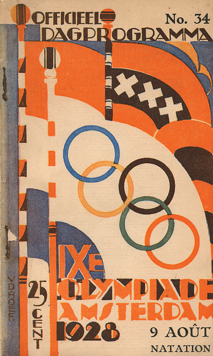 Programm OSS1928 34  | IXe Olympiade Amsterdam 1928, Officieel Dagprogramma 9  Aout. Natation. No.34.