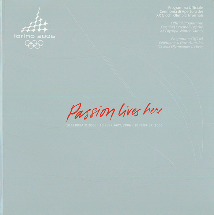 Programm OSW2006  | Programmheft Olympic Winter Games Torino 2006.  Olympic Opening ceremony. 10 February 2006. Official Programm.