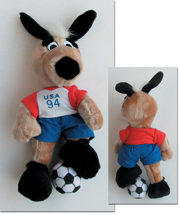  - World Cup 1994. Official Mascot Striker Cuddly toy, height 40 cm. Condition: A
