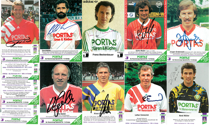 Sorry, no english description is available. ...  -  Condition: A-B.....Dabei: Müller, beckenbauer, Emmerich, Allofs, Bonhof, Förster, Franke, Lkleff, Overath, Rolff, Schulz, Webber u.a.
