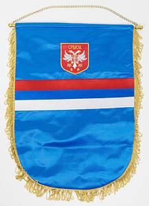 Österreich - Trikot 2025 Nations League  | Original match worn Spielertrikot von Österreich mit der Rückennummer 7. Getragen von Marko Arnautovic am 20.03.2025 im Relegatiobsspiel zur UEFA Nations League gegen Serbien. Österreich - Serbien 1:1. Trikot mit original Autograph von Arnautovic. Dabei: Original match worn Spielerschuhe vom ÖFB aus dem Playoff-Spiel vom 20.03.2025 gegen Serbien. Österreich - Serbien 1:1 Getragen von Marko Arnautovic im Relegationsspiel zur UEFA Nations League gegen Serbien.Beide Schuhe mit original Autograph von Arnautovic. Außerdem: Original match worn Spiel-Wimpel vom Relegationsspiel zur UEFA Nations League von Serbien übergeben an Österreich. Österreich - Serbien 1:1. Es handelt sich um einen farbig bestickten Seidenwimpel. Spiel Wimpel; Größe 46cm x 35cm; mit vergoldeter Stange und Seiden-Fransen; Schriftzug ' Football Association of Serbia UNL 2025 Play Offs Austria - Serbia Vienna 20.03.2025' auf Vorderseite gestickt; mit gesticktem Wappen von Serbien auf der Rückseite. Status:ABA. - Bild 5