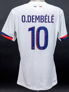 Paris, Saint-Germain - Trikot 2024 Dembele  | Original match worn / issued  Spielertrikot von Paris Saint-Germain (PSG) mit der Rückennummer 10. Getragen von Ousmane Dembele in einem Spiel der französischen Ligue 1 in der Saison 2024/2025. Dembele ist Fußball Weltmeister 2018 mit Frankreich und Weltfußball 2025. Status:ABC. - Bild 3
