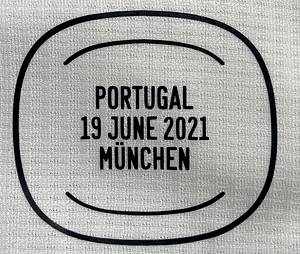  - Original match-worn DFB player shirt with the number 20. Worn by Robin Gosens in the European Championship match against Portugal on June 19, 2021 in Munich. Shirt comes from the collection of a former DFB employee. Set consists of jersey and shorts. Status: AAB  Short-sleeved jersey; size 50; DFB logo, rubberized Adidas manufacturer logo, match detail, rubberized player number and player name; flocked European Championship patch and Respect patch; Adidas HEAT.RDY; 100% polyester; Made in Cambodia; Condition: A - Bild 8
