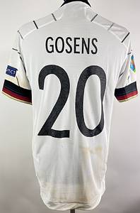  - Original match-worn DFB player shirt with the number 20. Worn by Robin Gosens in the European Championship match against Portugal on June 19, 2021 in Munich. Shirt comes from the collection of a former DFB employee. Set consists of jersey and shorts. Status: AAB  Short-sleeved jersey; size 50; DFB logo, rubberized Adidas manufacturer logo, match detail, rubberized player number and player name; flocked European Championship patch and Respect patch; Adidas HEAT.RDY; 100% polyester; Made in Cambodia; Condition: A - Bild 12
